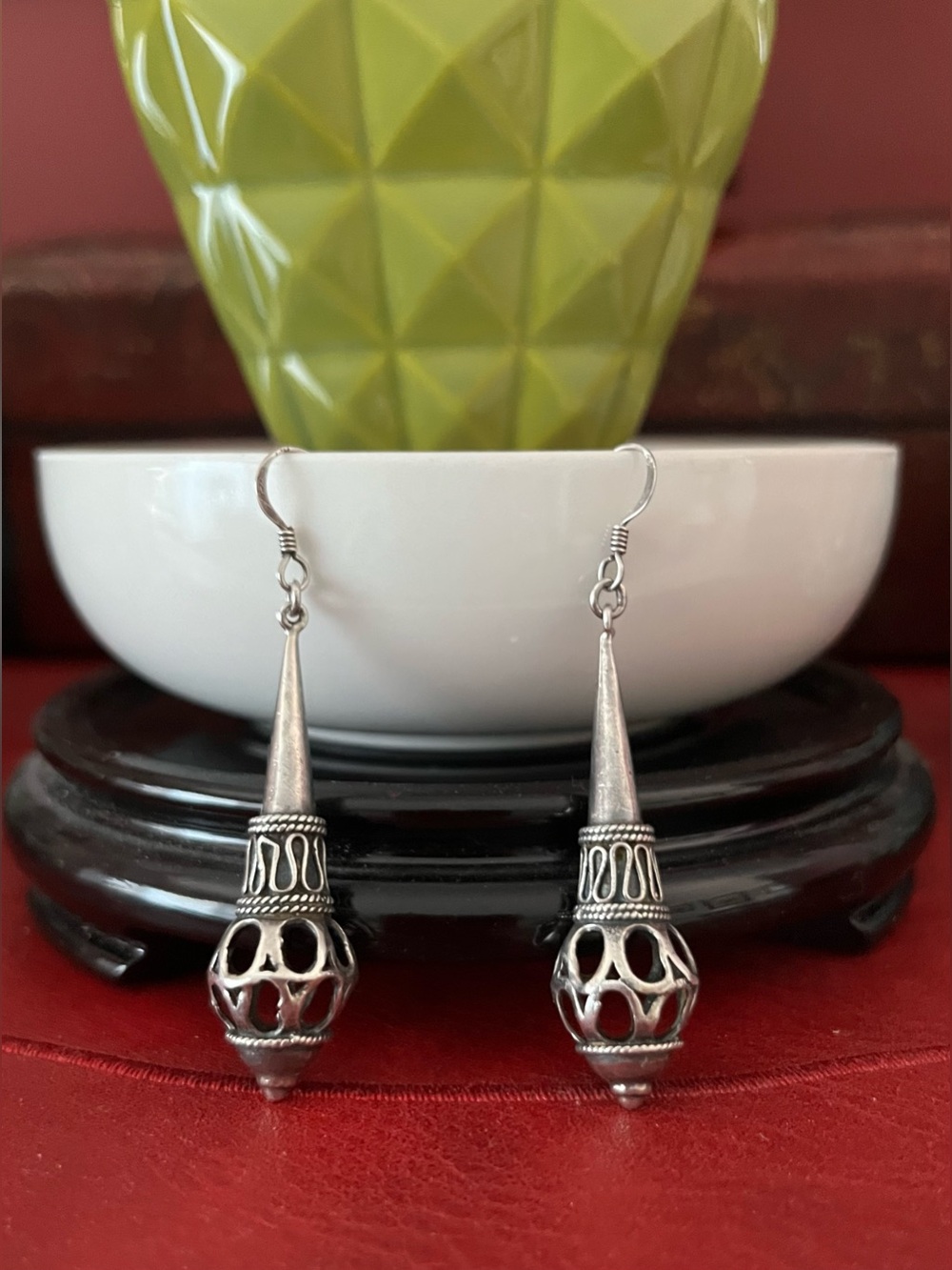 Sterling Silver Filagree Earrings